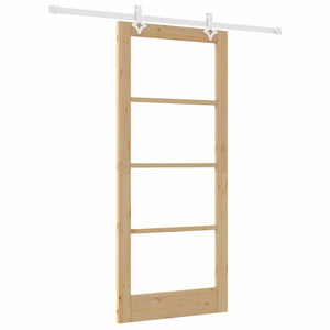 Set di porte scorrevoli  con hardware 86x198.5 cm in legno massello di pino 3332227