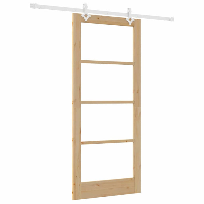Set di porte scorrevoli  con hardware 86x198.5 cm in legno massello di pino 3332227