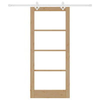 Set di porte scorrevoli  con hardware 86x198.5 cm in legno massello di pino 3332227