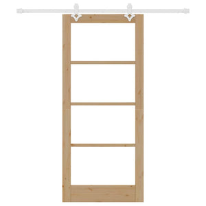 Set di porte scorrevoli  con hardware 86x198.5 cm in legno massello di pino 3332227