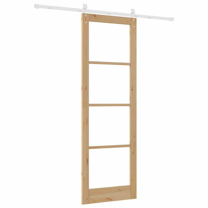 Porta scorrevole  con set di ferramenta 78x232 cm in legno massello di pino 3332415
