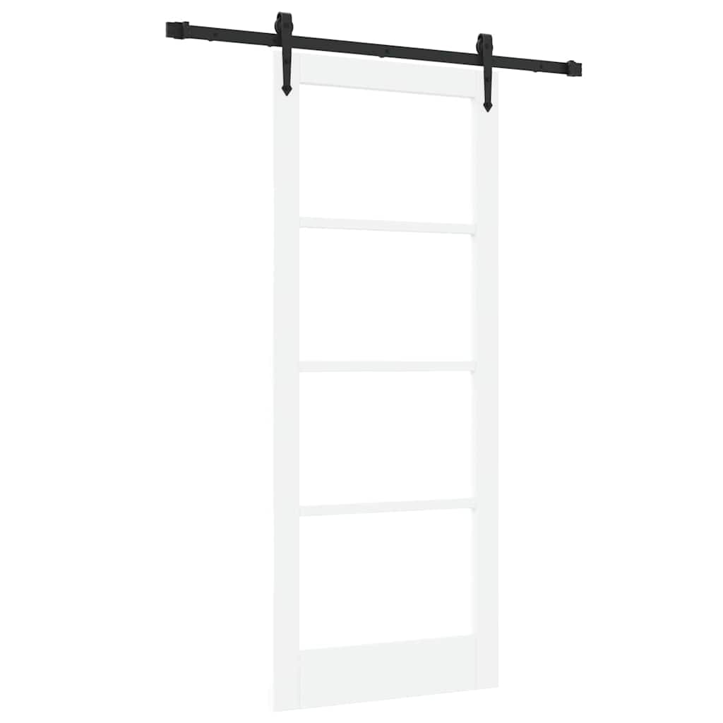 Porta Scorrevole ORKDAL Bianco 83 x 202 cm Legno e metallo 3332446