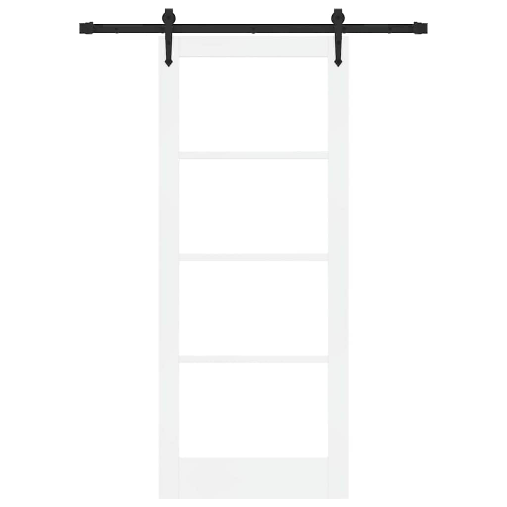 Porta Scorrevole ORKDAL Bianco 83 x 202 cm Legno e metallo 3332446