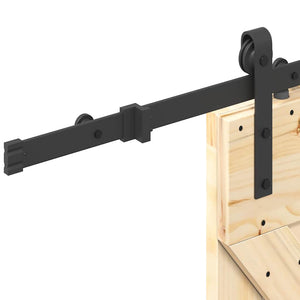 Porta Scorrevole con Set Hardware 70x210 cm Legno Massello Pino 3332604