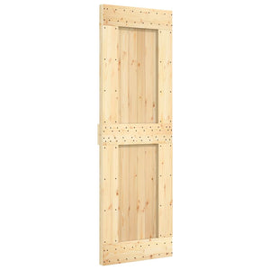 Porta Scorrevole con Set Hardware 70x210 cm Legno Massello Pino 3332724