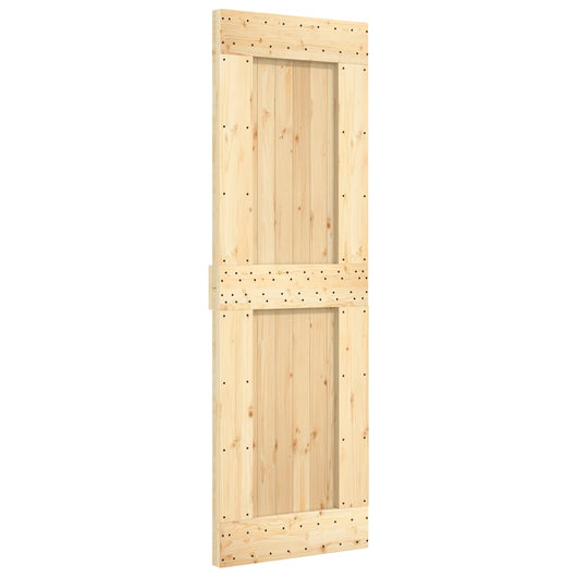 Porta Scorrevole con Set Hardware 70x210 cm Legno Massello Pino 3332730