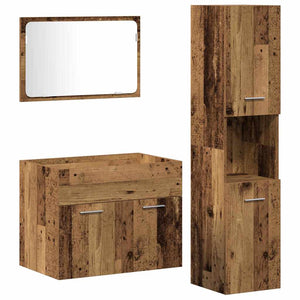 Set di mobili bagno 3 pcs Legno vecchio 60 x 38.5 x 46 cm 3332495