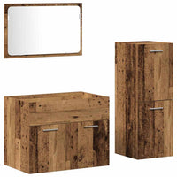 Set di Mobili da Bagno 3 pcs Legno vecchio 60 x 38.5 x 46 cm 3332497