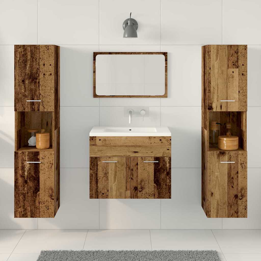 Set di mobili bagno 4 pcs Legno vecchio 60 x 38.5 x 46 cm 3332511