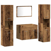 Set di mobili bagno 4 pcs Legno vecchio 60 x 38.5 x 46 cm 3332511