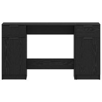 vidaXL Scrivania Rovere nero 133 x 50 x 75 cm Legno multistrato