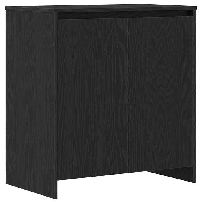 Credenza 2 pz-Set di 2 Buffet-Armadio da cucina Nero 70 x 41 x 75 cm Legno multistrato