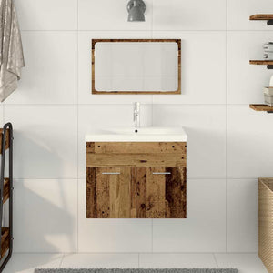 vidaXL Set Altro 2 pcs Legno vecchio 61 x 39 x 18 cm Legno multistrato