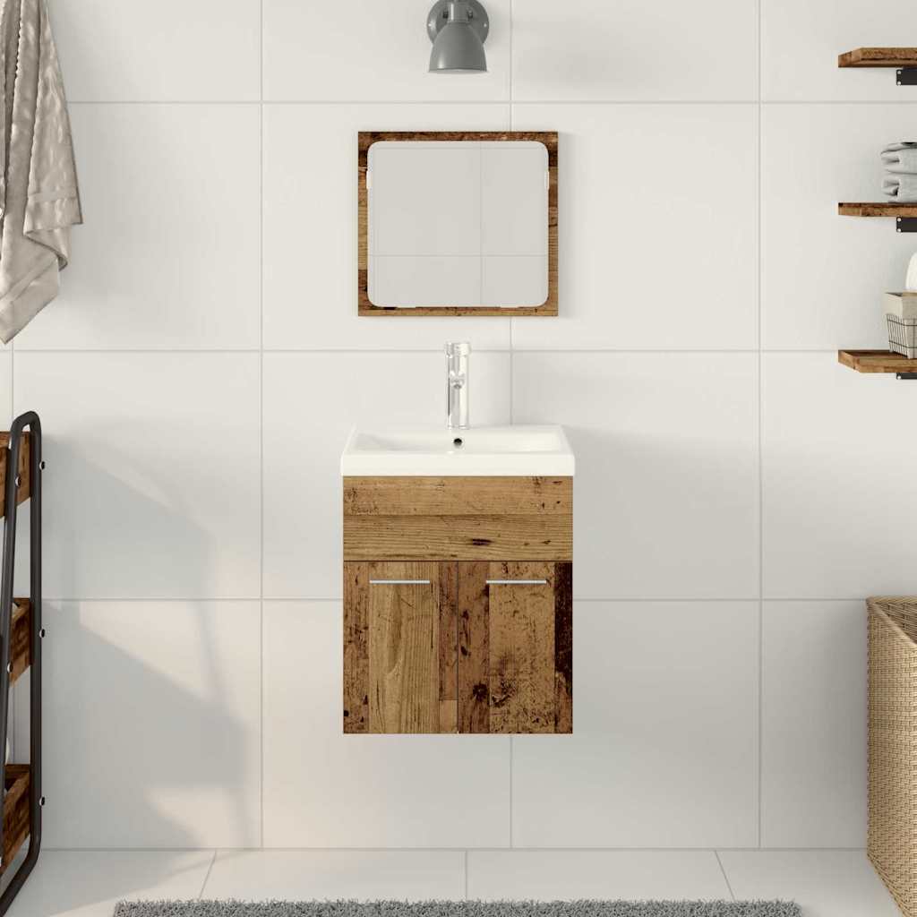 Set di Mobili da Bagno 3 pcs Legno vecchio 41 x 38.5 x 46 cm 3332536