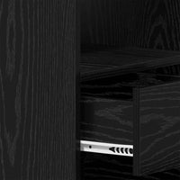 vidaXL Scrivania Rovere nero 140 x 50 x 76 cm Legno multistrato