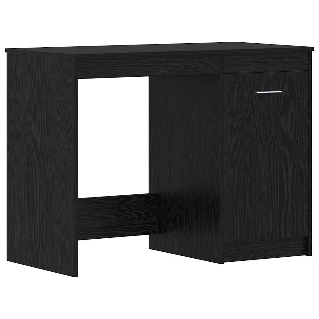 vidaXL Scrivania Rovere nero 140 x 50 x 76 cm Legno multistrato