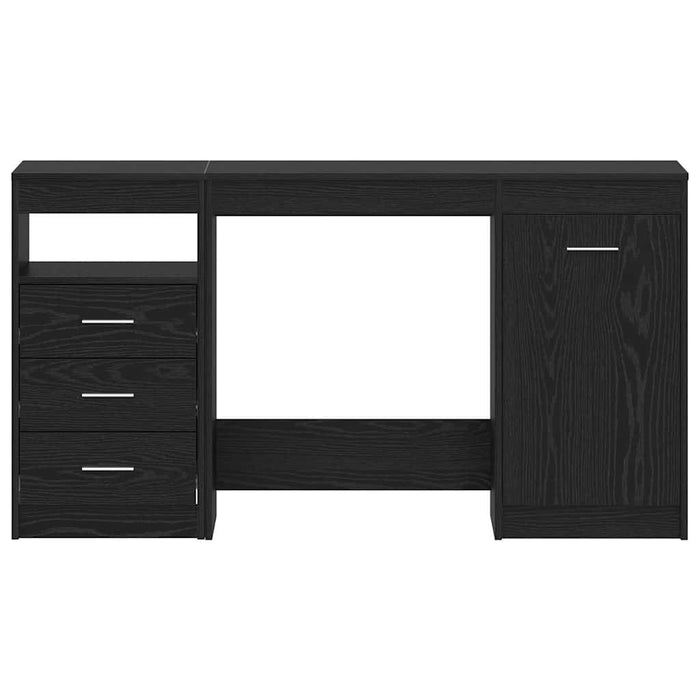 vidaXL Scrivania Rovere nero 140 x 50 x 76 cm Legno multistrato