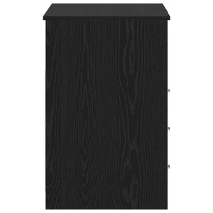 vidaXL Scrivania Rovere nero 140 x 50 x 76 cm Legno multistrato