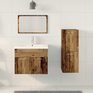 Set di mobili per il bagno Montaggio a parete Legno multistrato 3332565