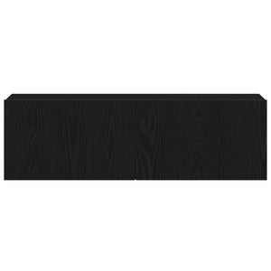 Set mobile TV 4 pcs Rovere nero 130.5 x 30 x 140 cm 3333052