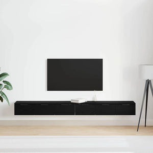 Armadi a parete  Set di 2 Rovere nero 102x30x20 cm Legno ingegnerizzato 3333075