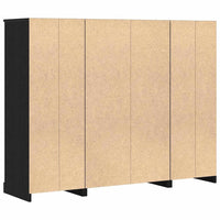 Highboard Rovere Nero 132 x 35,5 x 103,5 cm Legno multistrato 3333077