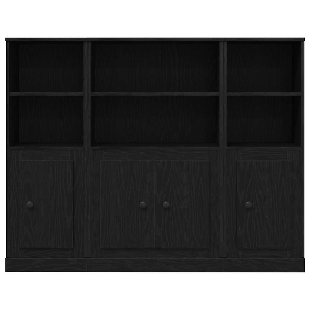 Highboard Rovere Nero 132 x 35,5 x 103,5 cm Legno multistrato 3333077