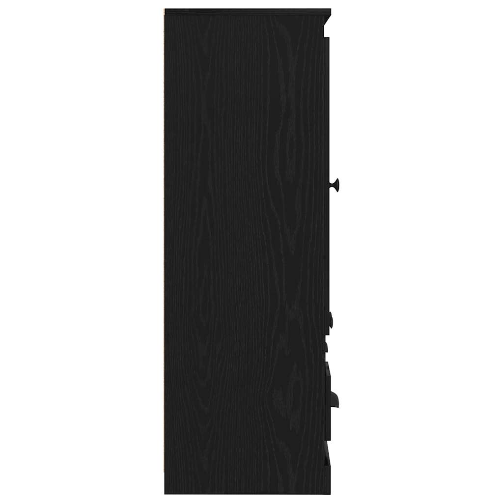 Highboard Rovere Nero 132 x 35.5 x 103.5 cm Legno multistrato 3333078