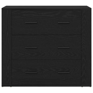 Sideboards 3 pz Rovere Nero Legno Ingegnerizzato 3333085