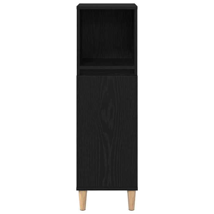 Set di armadietti per il bagno  3 Pezzi Rovere Nero Legno Ing. 3333086