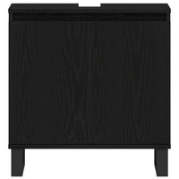 Set di mobili per bagno a 3 pezzi in legno ingegnerizzato nero 3333100