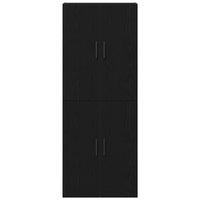 Pensile 2 pcs Rovere nero 69.5 x 34 x 90 cm Legno multistrato 3333102