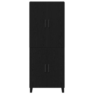 Credenza 2 pcs Rovere nero 69,5 x 34 x 180 cm Legno multistrato 3333104