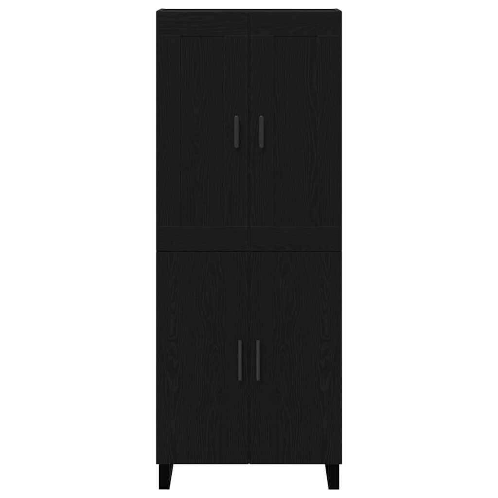 Credenza 2 pcs Rovere nero 69,5 x 34 x 180 cm Legno multistrato 3333109
