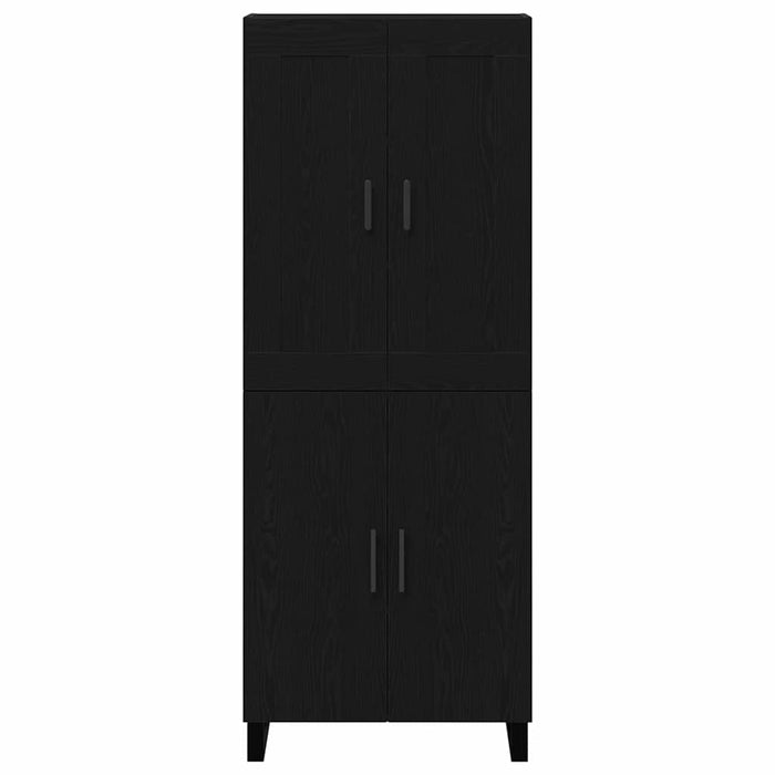 Credenza 2 pcs Rovere nero 69,5 x 34 x 180 cm Legno multistrato 3333109