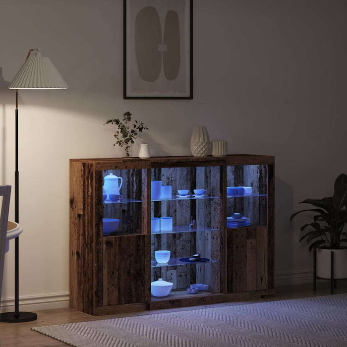 Credenza-Buffet-Armadio da cucina Legno vecchio 142.5 x 37 x 100 cm Legno multistrato 790410