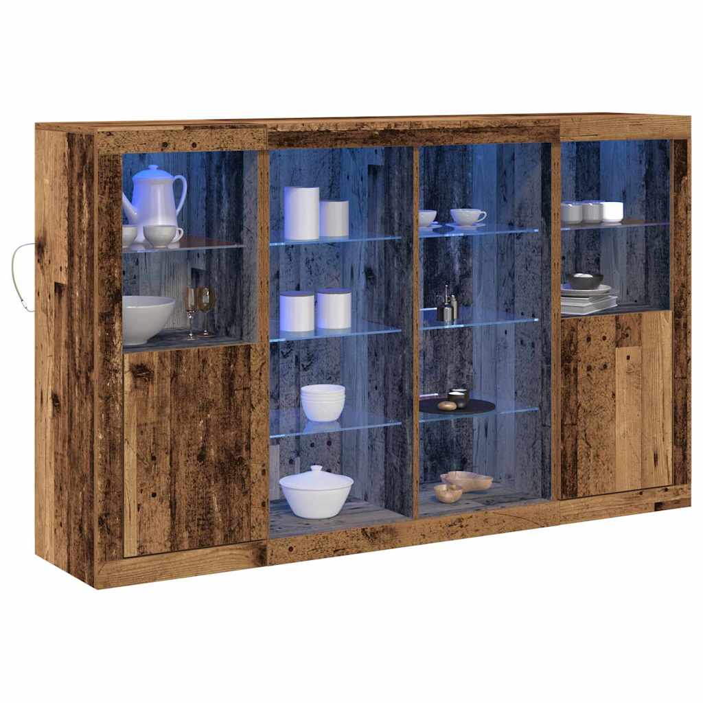 Credenza-Buffet-Armadio da cucina Legno vecchio 163 x 37 x 100 cm Legno multistrato