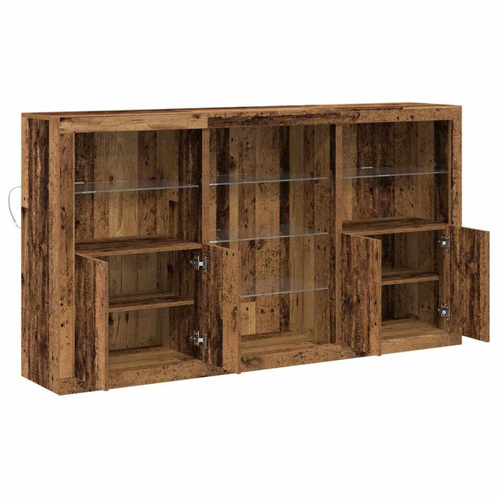 Credenza-Buffet-Armadio da cucina Legno vecchio 181.5 x 37 x 100 cm Legno multistrato 485853