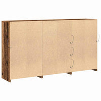 Credenza 3 pz-Set di 3 Buffet-Armadio da cucina Legno vecchio 202 x 37 x 100 cm