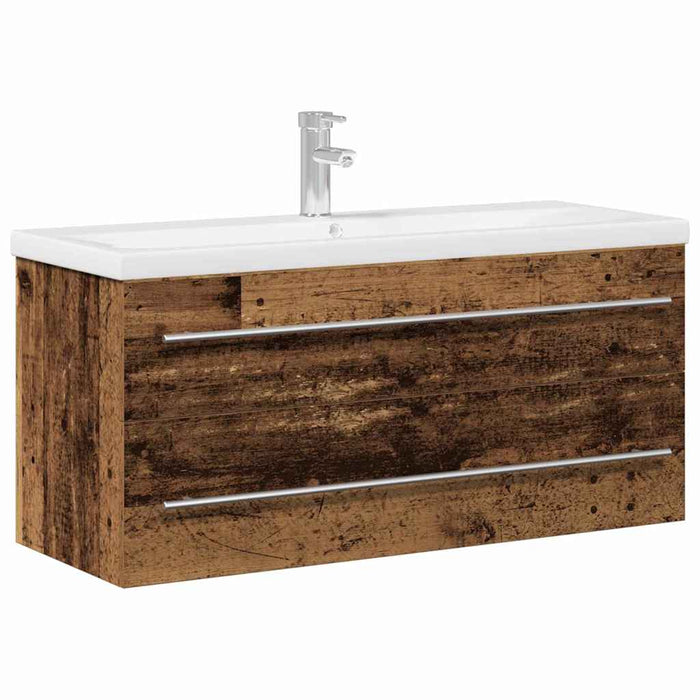 Mobile bagno  con lavabo integrato in legno vintage, legno ingegnerizzato 3333130