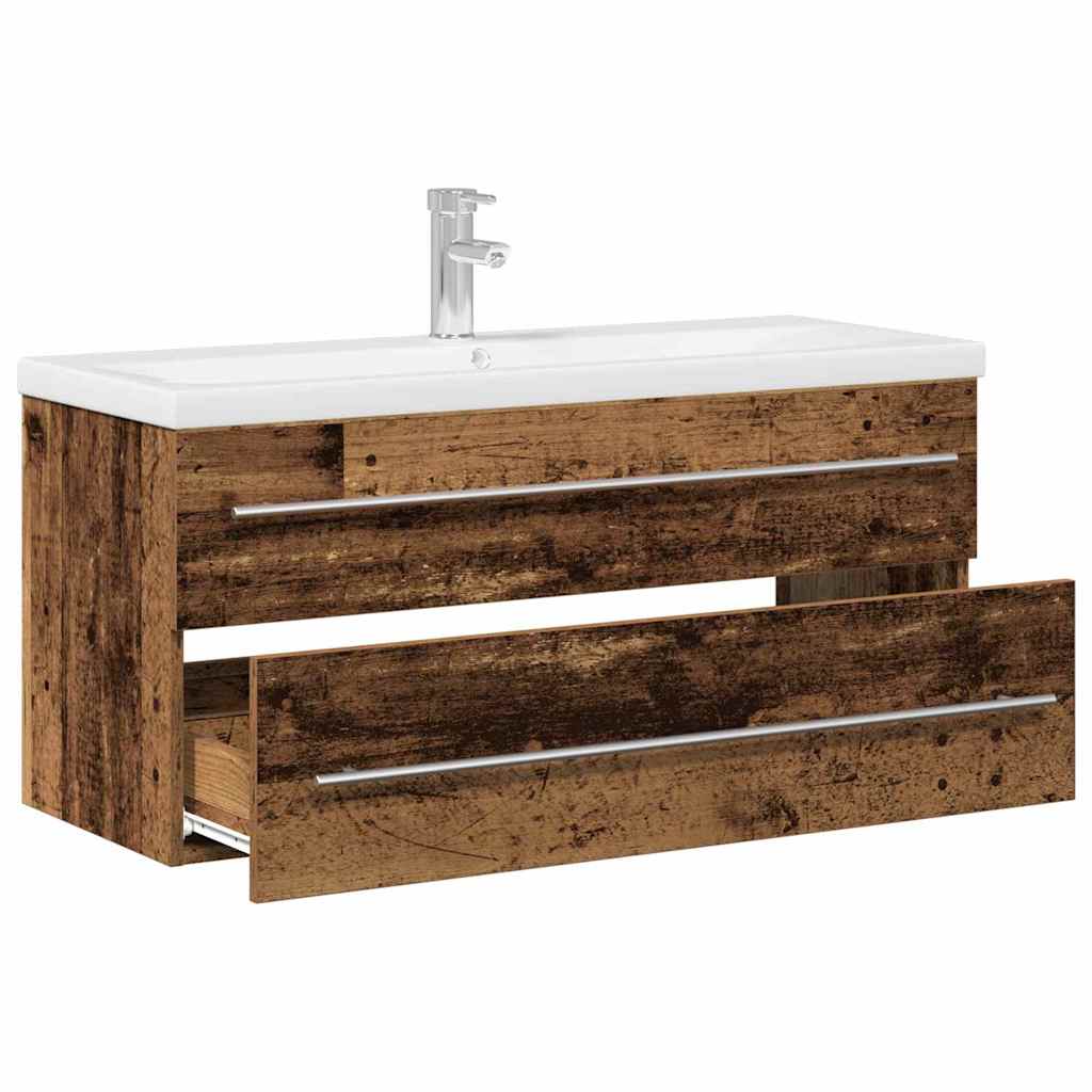 Mobile bagno  con lavabo integrato in legno vintage, legno ingegnerizzato 3333130
