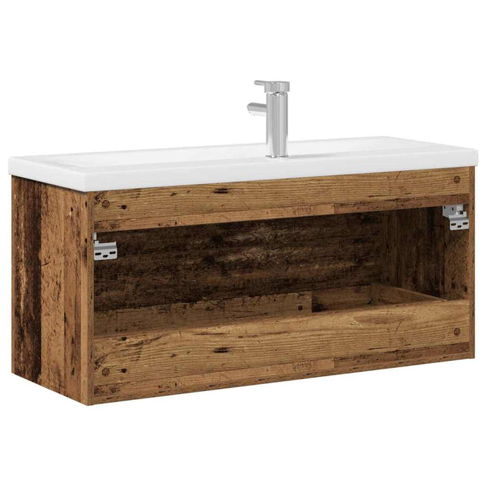 Mobile bagno  con lavabo integrato in legno vintage, legno ingegnerizzato 3333130