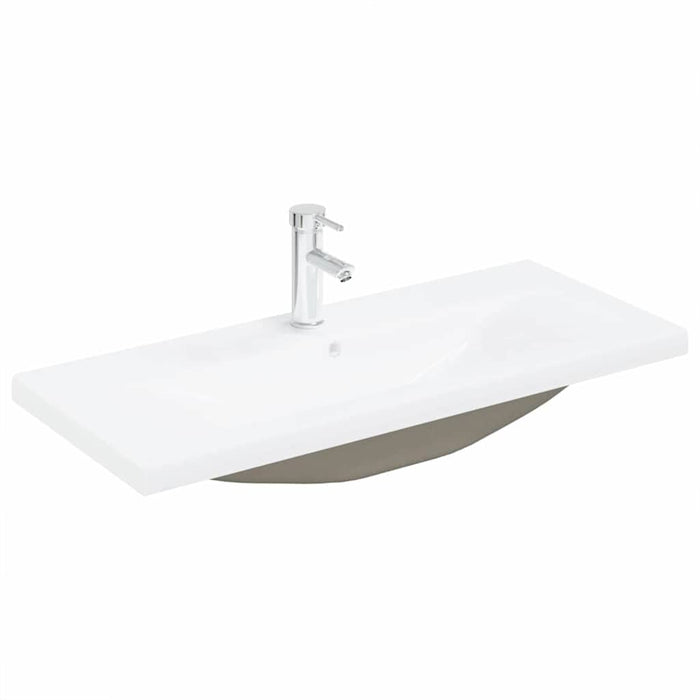 Mobile Lavabo-Armadietto da bagno Rovere nero 90 x 39 x 62 cm Legno multistrato 608433