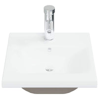 Mobile Lavabo-Armadietto da bagno Rovere nero 41 x 39 x 62 cm Legno multistrato 640506