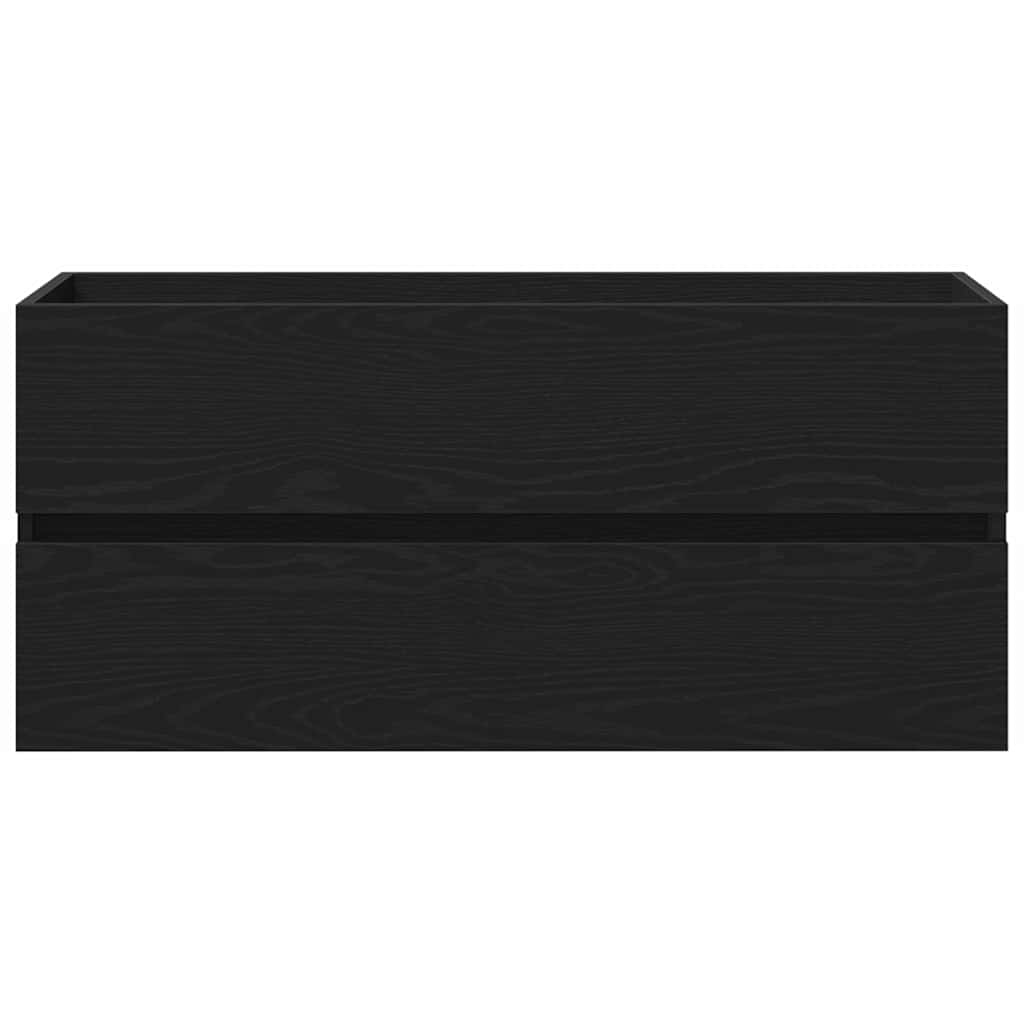 Mobile Lavabo-Armadietto da bagno Rovere nero 100 x 39 x 62 cm Legno multistrato 822510