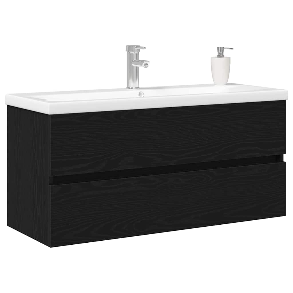 Mobile lavabo Rovere nero 100 x 39 x 62 cm Legno multistrato 3333145