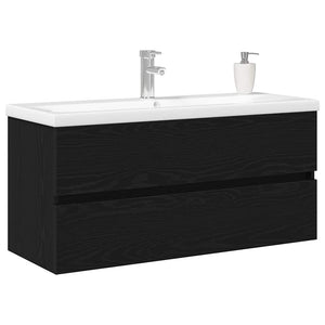 Mobile lavabo Rovere nero 100 x 39 x 62 cm Legno multistrato 3333145