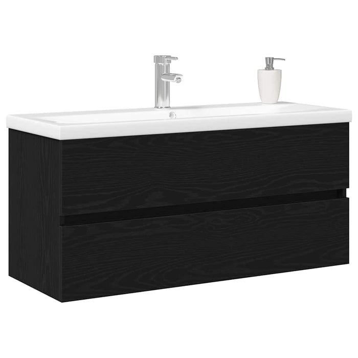 Mobile lavabo Rovere nero 100 x 39 x 62 cm Legno multistrato 3333145