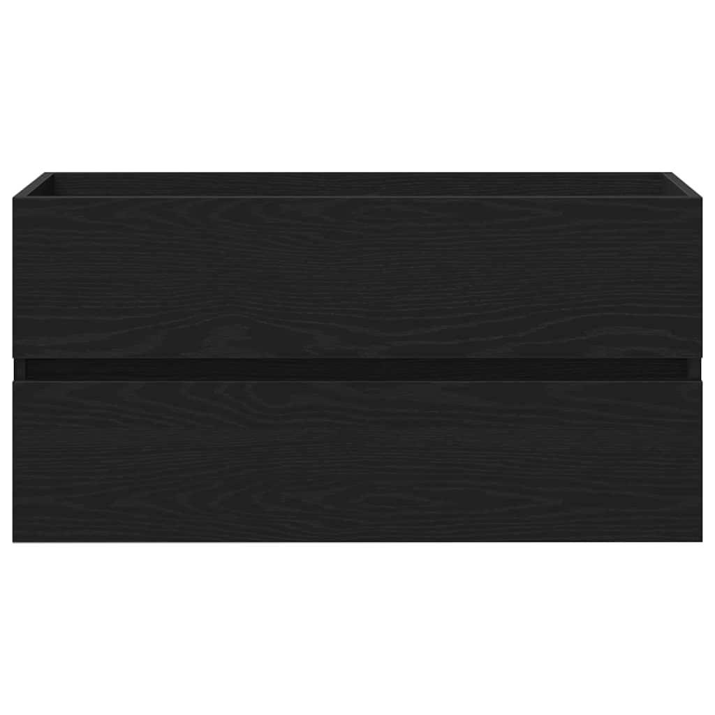 Mobile lavabo Rovere nero 90 x 39 x 62 cm Legno multistrato 3333146
