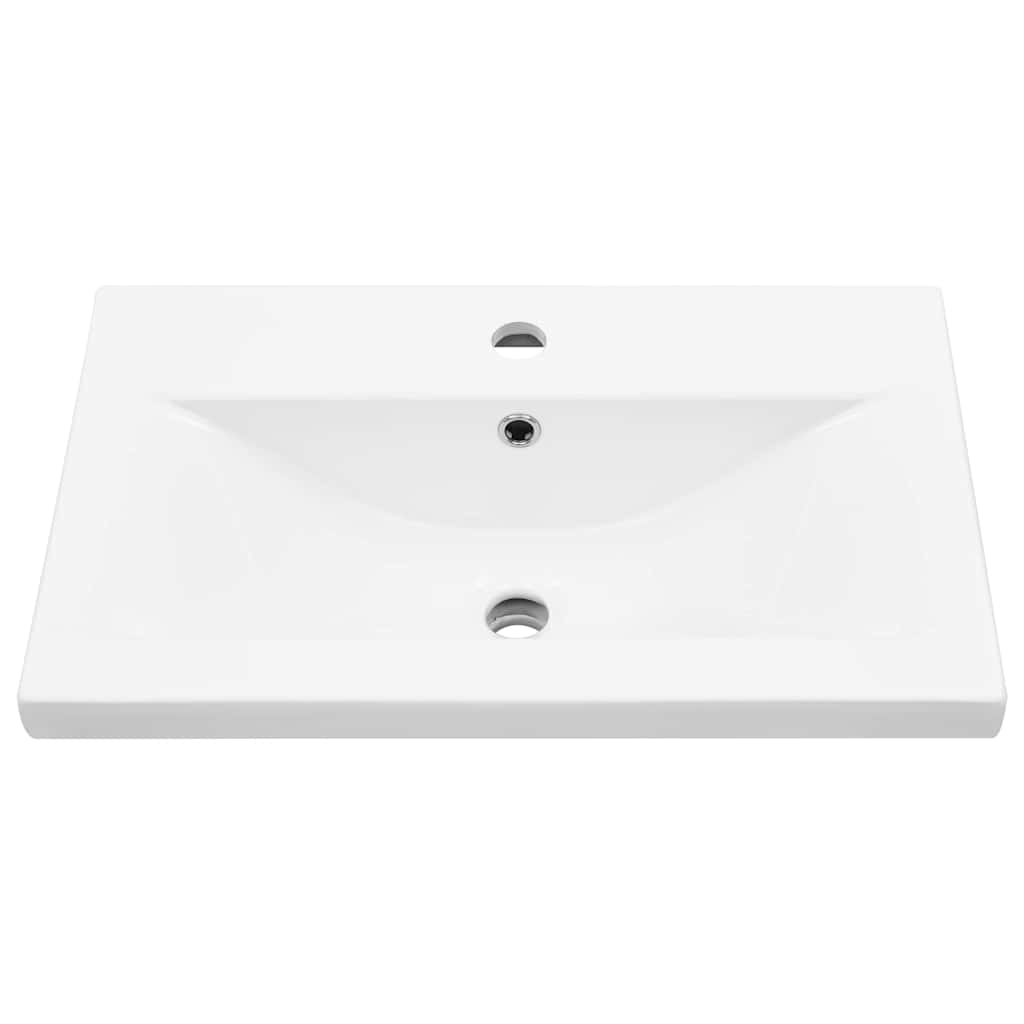 Mobile Lavabo-Armadietto da bagno Rovere nero 60 x 39 x 62 cm Legno multistrato 354117